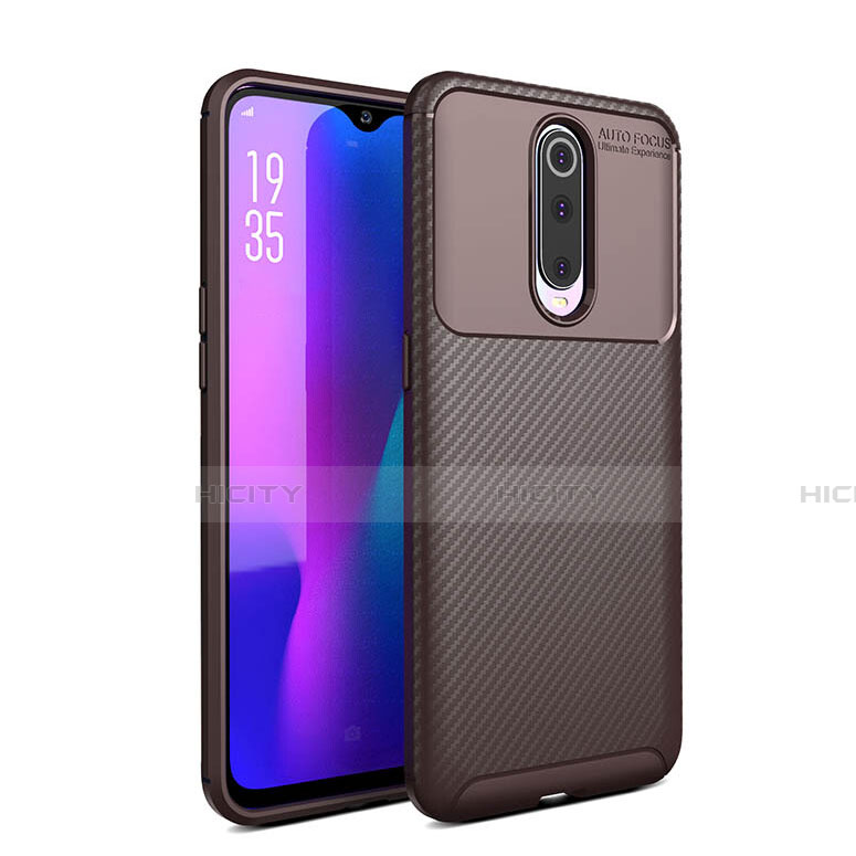 Silikon Hülle Handyhülle Gummi Schutzhülle Tasche Köper Y01 für Oppo R17 Pro Braun Plus