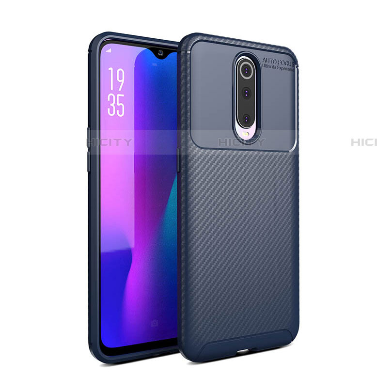 Silikon Hülle Handyhülle Gummi Schutzhülle Tasche Köper Y01 für Oppo RX17 Pro Blau Plus