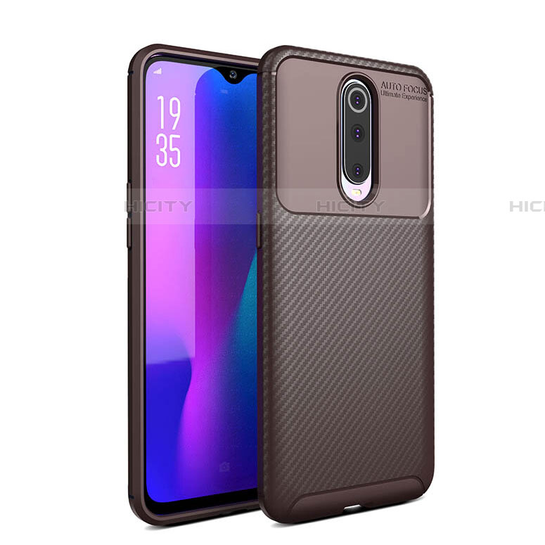 Silikon Hülle Handyhülle Gummi Schutzhülle Tasche Köper Y01 für Oppo RX17 Pro Braun