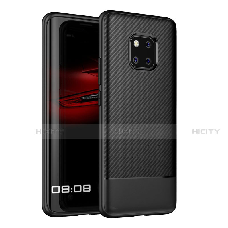 Silikon Hülle Handyhülle Gummi Schutzhülle Tasche Köper Z01 für Huawei Mate 20 Pro Schwarz