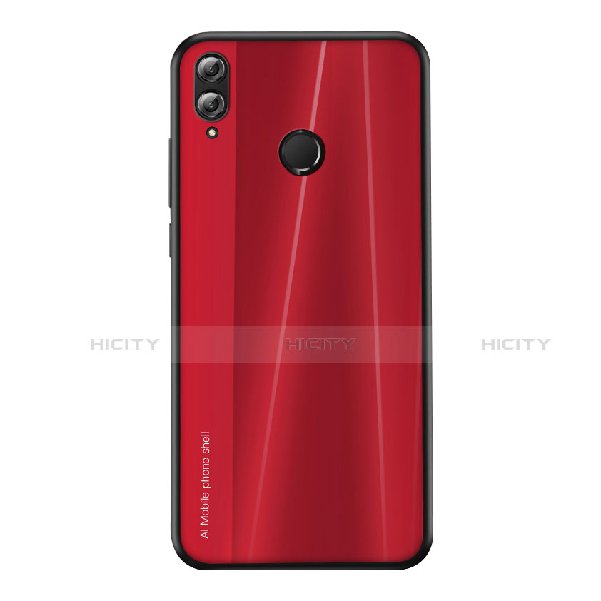 Silikon Hülle Handyhülle Gummi Schutzhülle Tasche Line für Huawei Honor V10 Lite Rot