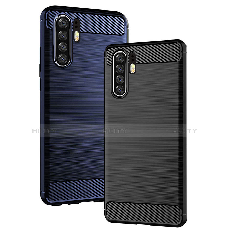 Silikon Hülle Handyhülle Gummi Schutzhülle Tasche Line für Huawei P30 Pro