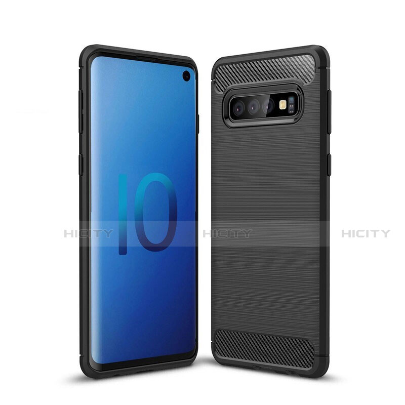 Silikon Hülle Handyhülle Gummi Schutzhülle Tasche Line für Samsung Galaxy S10