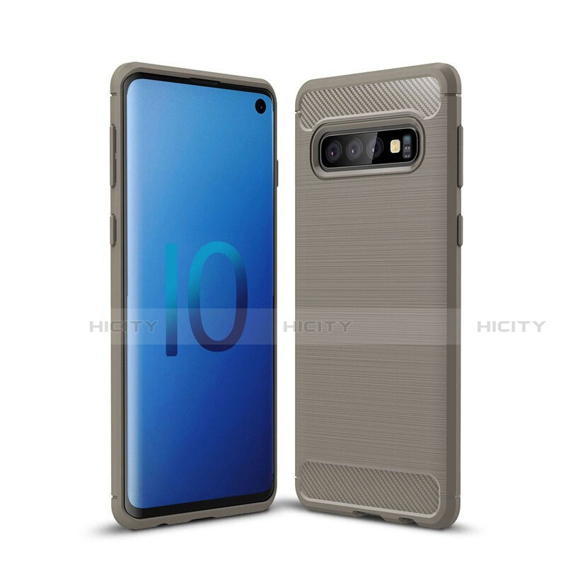 Silikon Hülle Handyhülle Gummi Schutzhülle Tasche Line für Samsung Galaxy S10