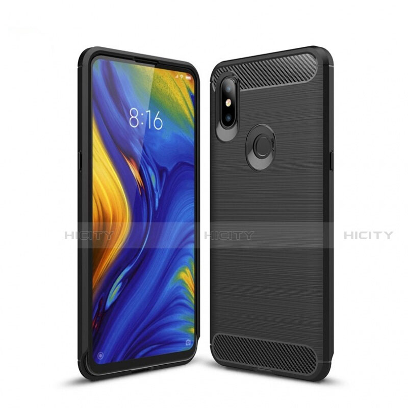 Silikon Hülle Handyhülle Gummi Schutzhülle Tasche Line für Xiaomi Mi Mix 3 groß