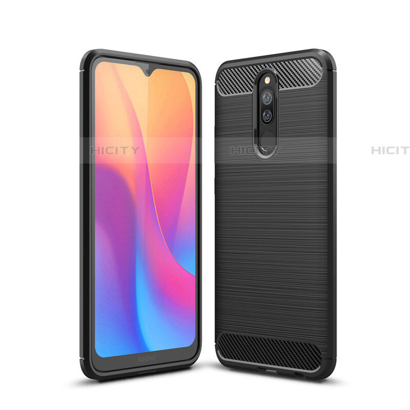 Silikon Hülle Handyhülle Gummi Schutzhülle Tasche Line für Xiaomi Redmi 8 groß