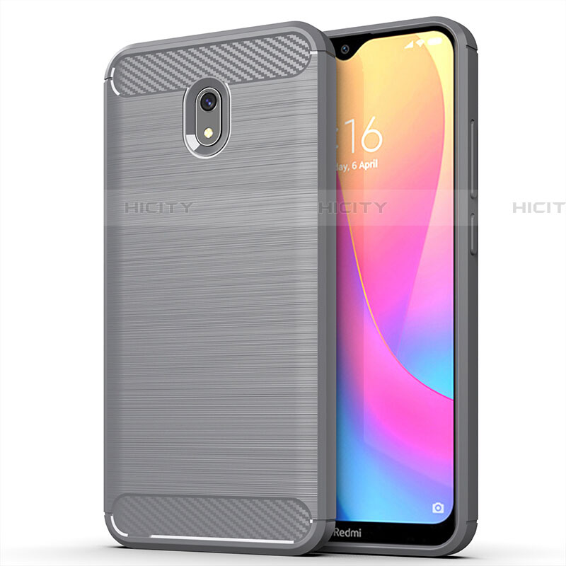 Silikon Hülle Handyhülle Gummi Schutzhülle Tasche Line für Xiaomi Redmi 8A groß