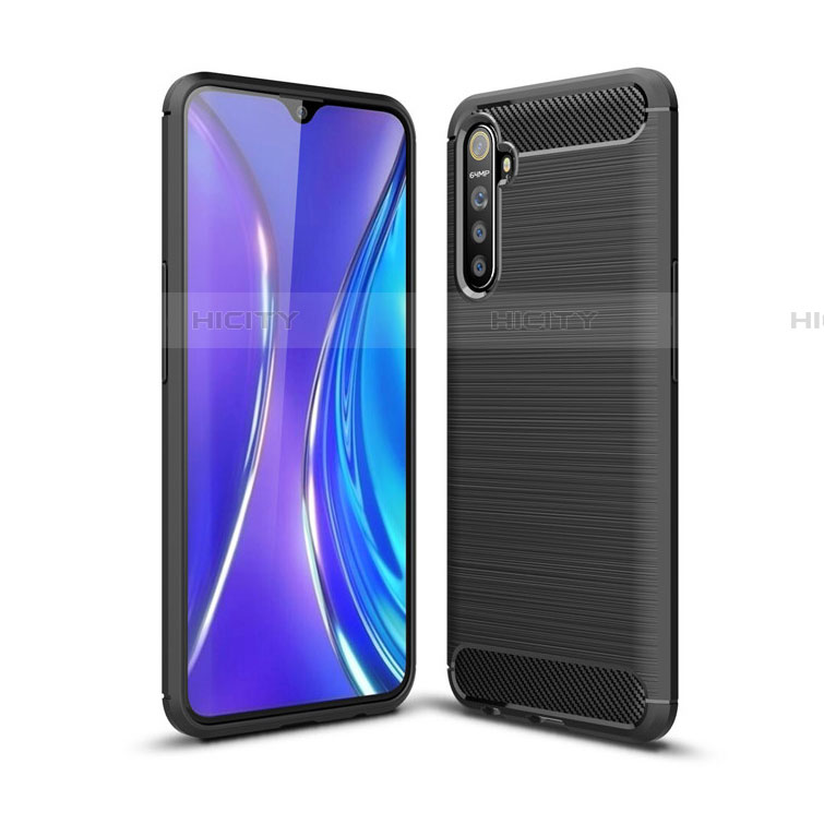 Silikon Hülle Handyhülle Gummi Schutzhülle Tasche Line S01 für Oppo K5 Schwarz