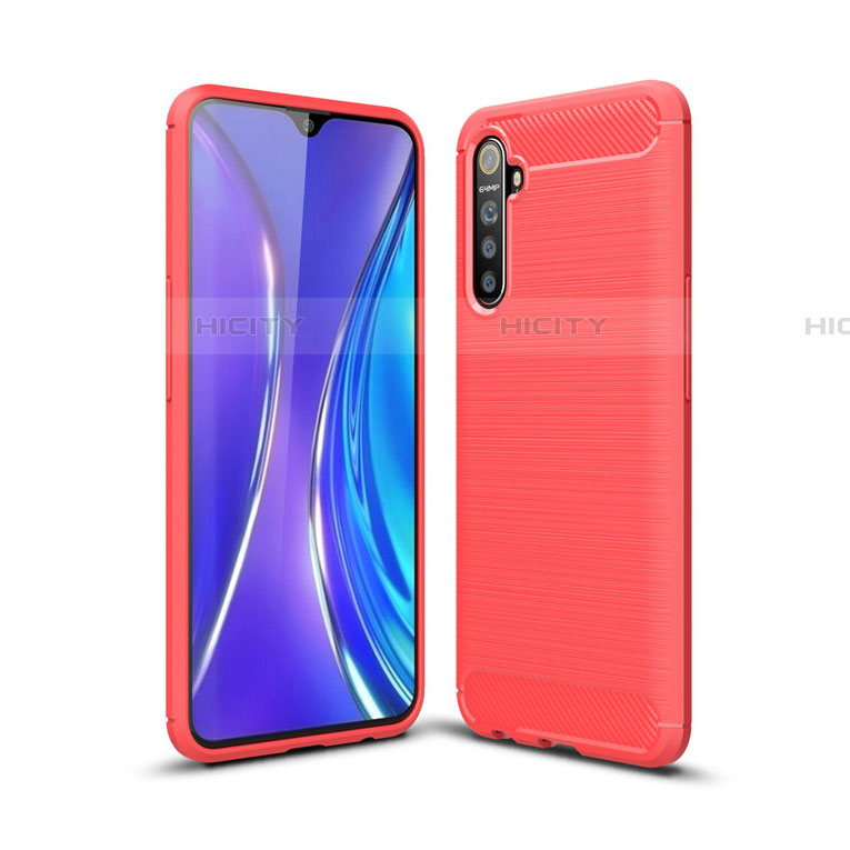 Silikon Hülle Handyhülle Gummi Schutzhülle Tasche Line S01 für Realme X2