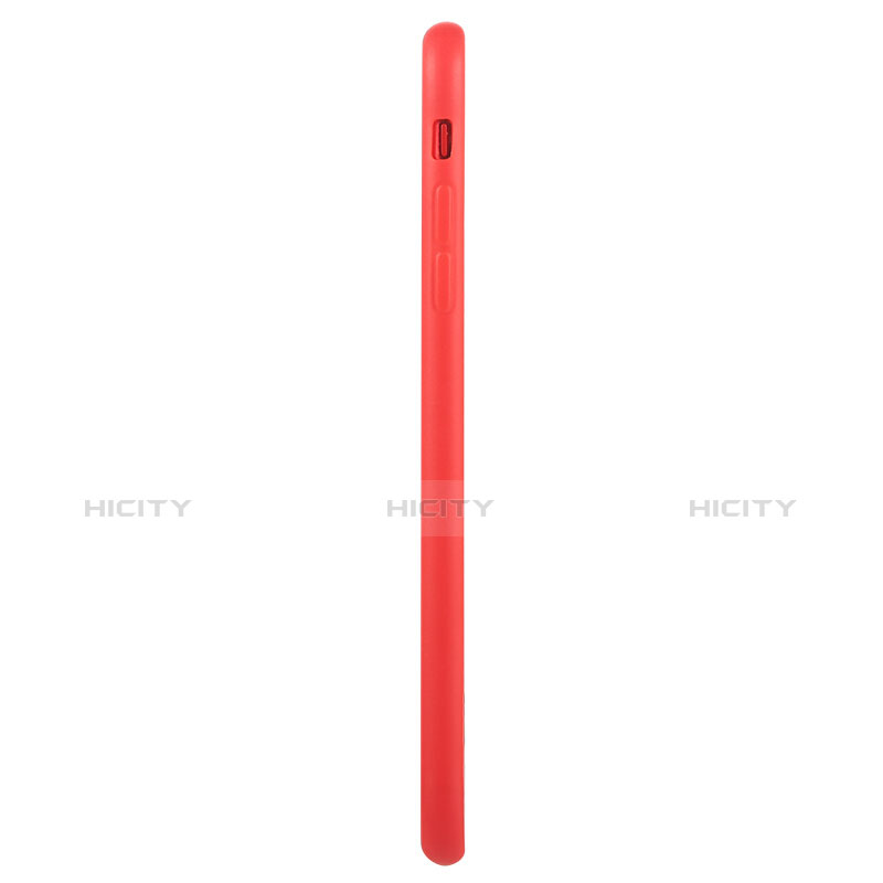 Silikon Hülle Handyhülle Gummi Schutzhülle TPU C02 für Apple iPhone 7 Plus Rot groß