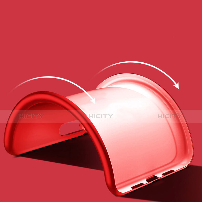 Silikon Hülle Handyhülle Gummi Schutzhülle TPU für Apple iPhone 8 Plus Rot groß