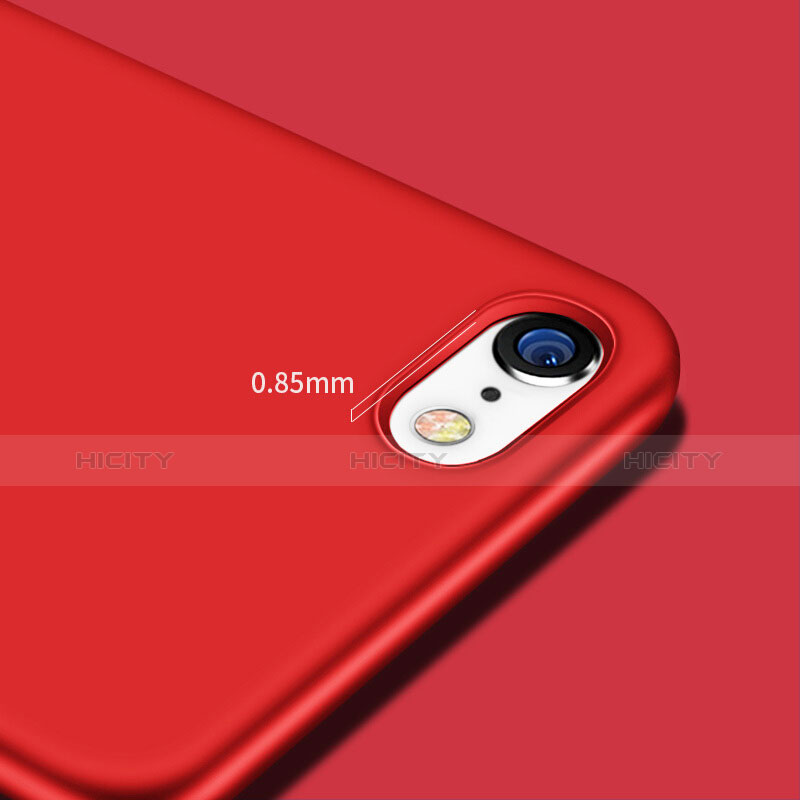 Silikon Hülle Handyhülle Gummi Schutzhülle TPU für Apple iPhone 8 Rot groß