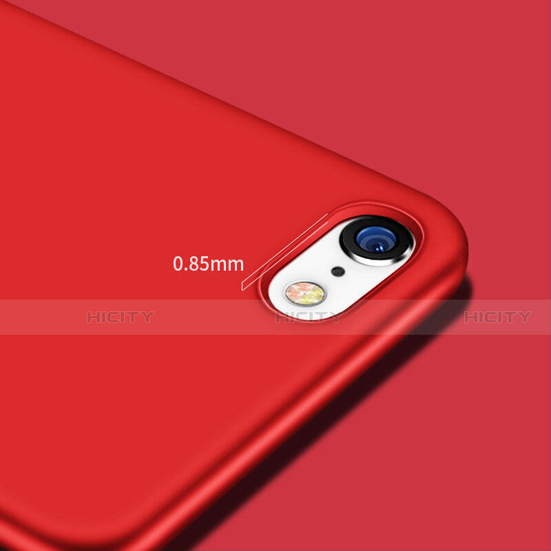 Silikon Hülle Handyhülle Gummi Schutzhülle TPU für Apple iPhone SE (2020) Rot