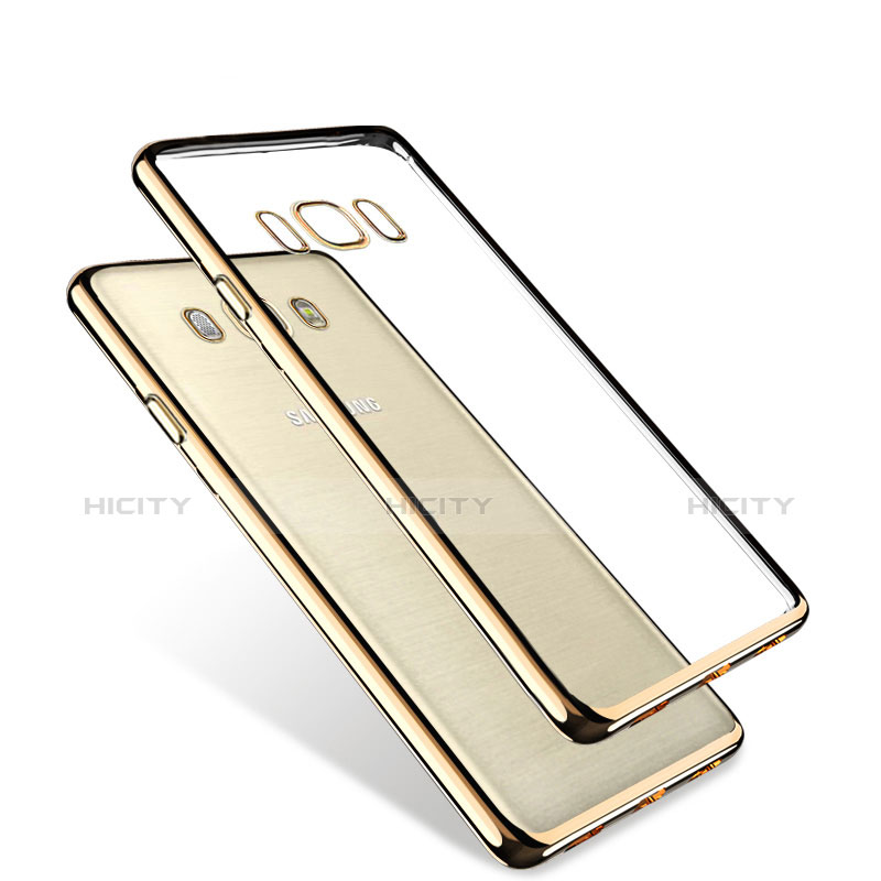 Silikon Hülle Handyhülle Rahmen Schutzhülle Durchsichtig Transparent Matt für Samsung Galaxy J5 (2016) J510FN J5108 Gold