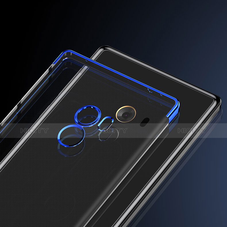 Silikon Hülle Handyhülle Rahmen Schutzhülle Durchsichtig Transparent Matt für Xiaomi Mi Mix Blau