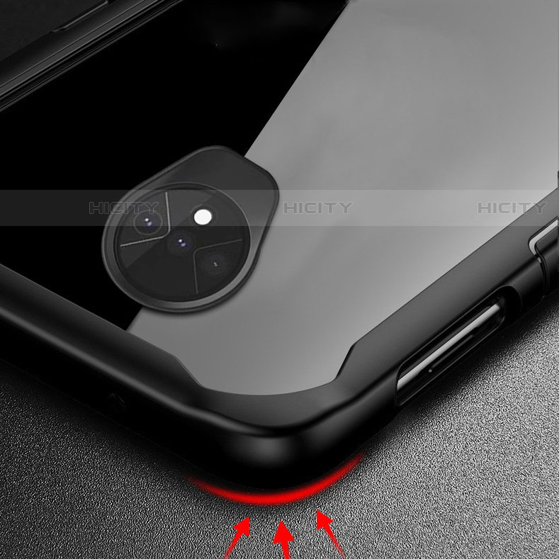 Silikon Hülle Handyhülle Rahmen Schutzhülle Durchsichtig Transparent Spiegel für OnePlus 7T Klar