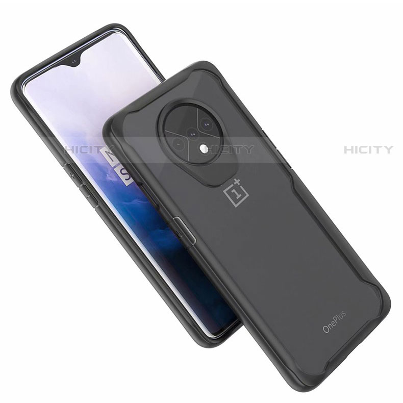 Silikon Hülle Handyhülle Rahmen Schutzhülle Durchsichtig Transparent Spiegel für OnePlus 7T Klar