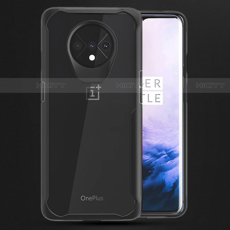 Silikon Hülle Handyhülle Rahmen Schutzhülle Durchsichtig Transparent Spiegel für OnePlus 7T Klar