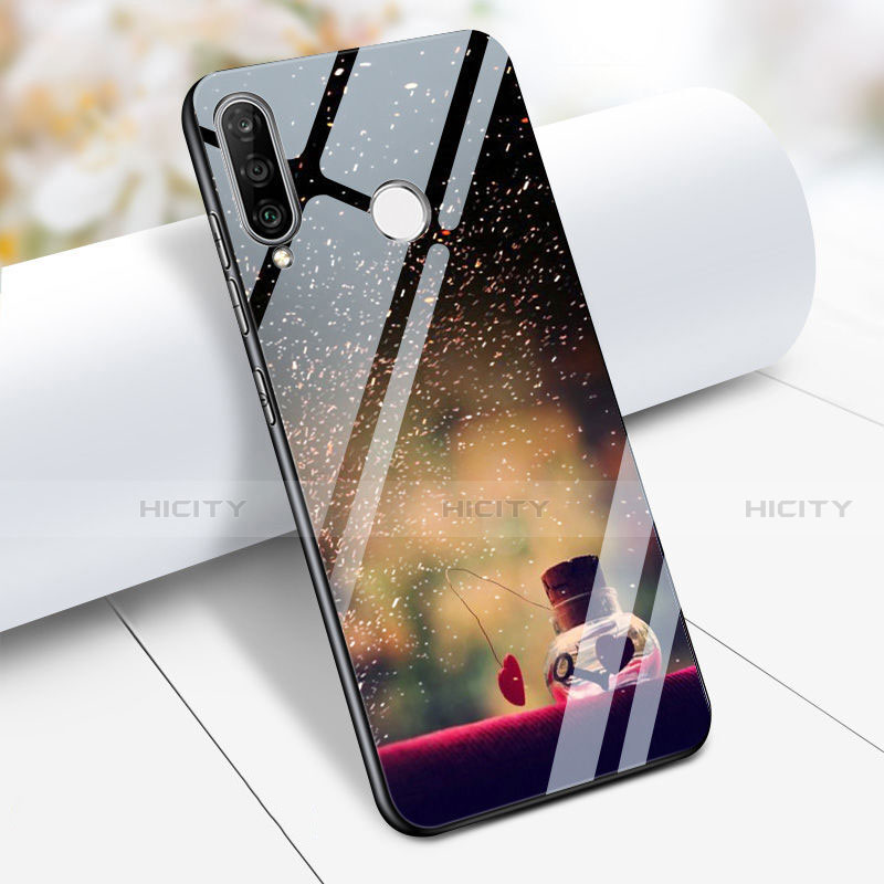 Silikon Hülle Handyhülle Rahmen Schutzhülle Spiegel Modisch Muster S03 für Huawei P30 Lite New Edition Plusfarbig Plus