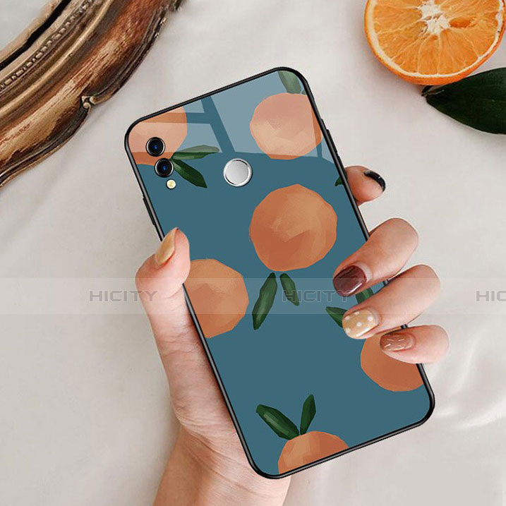 Silikon Hülle Handyhülle Rahmen Schutzhülle Spiegel Obst für Huawei Honor View 10 Lite Blau