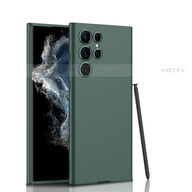 Silikon Hülle Handyhülle Ultra Dünn Flexible Schutzhülle 360 Grad Ganzkörper Tasche D02 für Samsung Galaxy S21 Ultra 5G Grün Plus