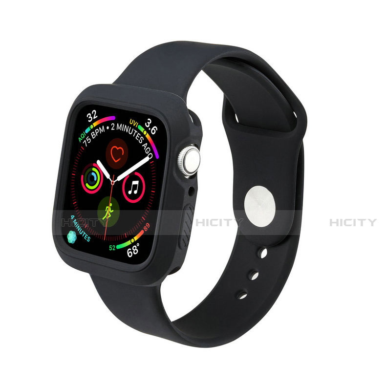 Silikon Hülle Handyhülle Ultra Dünn Flexible Schutzhülle 360 Grad Ganzkörper Tasche für Apple iWatch 5 40mm