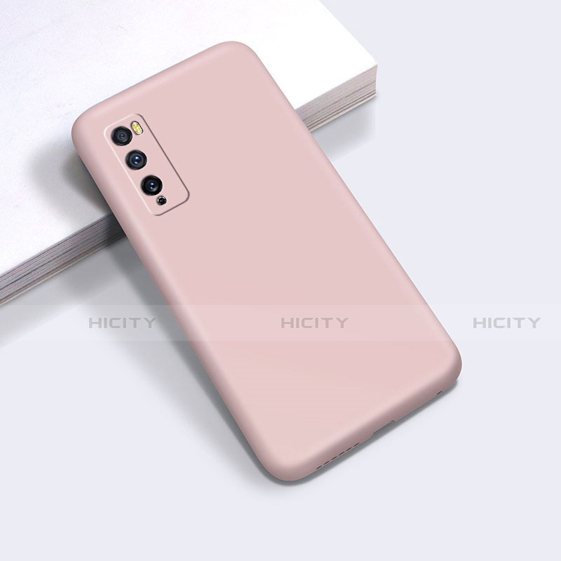 Silikon Hülle Handyhülle Ultra Dünn Flexible Schutzhülle 360 Grad Ganzkörper Tasche für Huawei Enjoy 20 Pro 5G Rosa