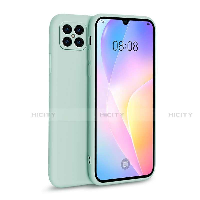 Silikon Hülle Handyhülle Ultra Dünn Flexible Schutzhülle 360 Grad Ganzkörper Tasche für Huawei Nova 8 SE 5G Cyan