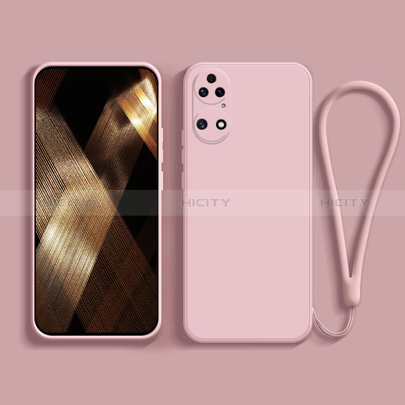 Silikon Hülle Handyhülle Ultra Dünn Flexible Schutzhülle 360 Grad Ganzkörper Tasche für Huawei P50 Pro Rosa