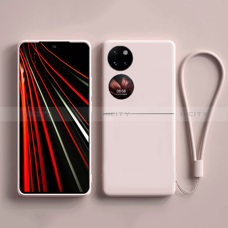 Silikon Hülle Handyhülle Ultra Dünn Flexible Schutzhülle 360 Grad Ganzkörper Tasche für Huawei P60 Pocket