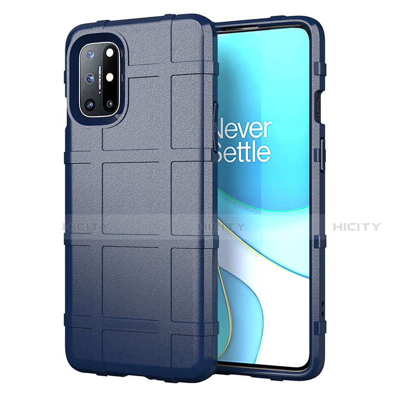 Silikon Hülle Handyhülle Ultra Dünn Flexible Schutzhülle 360 Grad Ganzkörper Tasche für OnePlus 8T 5G Blau