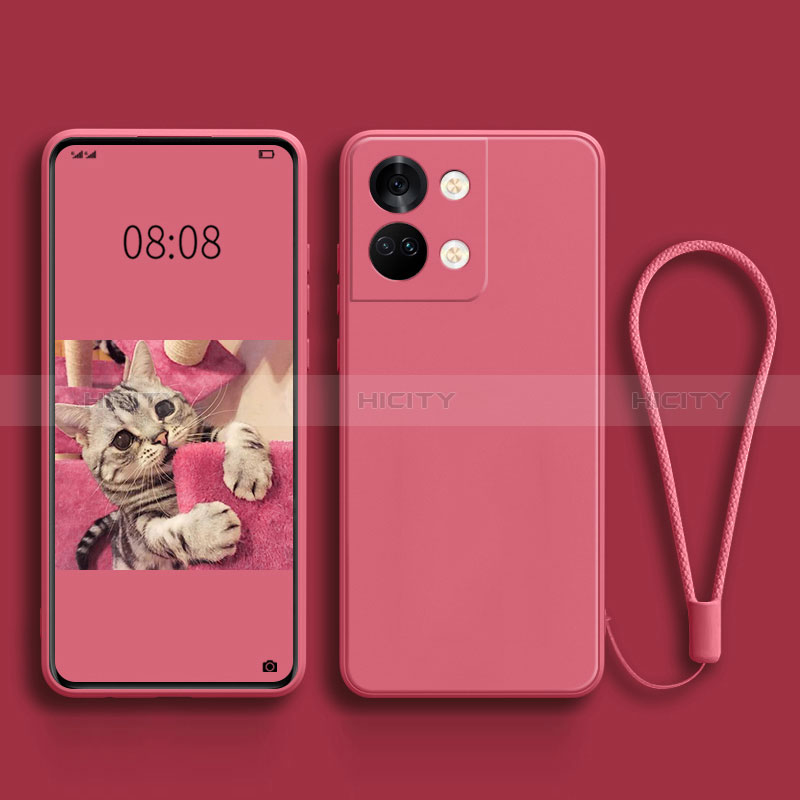 Silikon Hülle Handyhülle Ultra Dünn Flexible Schutzhülle 360 Grad Ganzkörper Tasche für OnePlus Ace 2V 5G Pink