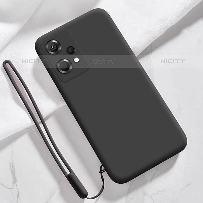 Silikon Hülle Handyhülle Ultra Dünn Flexible Schutzhülle 360 Grad Ganzkörper Tasche für OnePlus Nord CE 2 Lite 5G Schwarz Plus