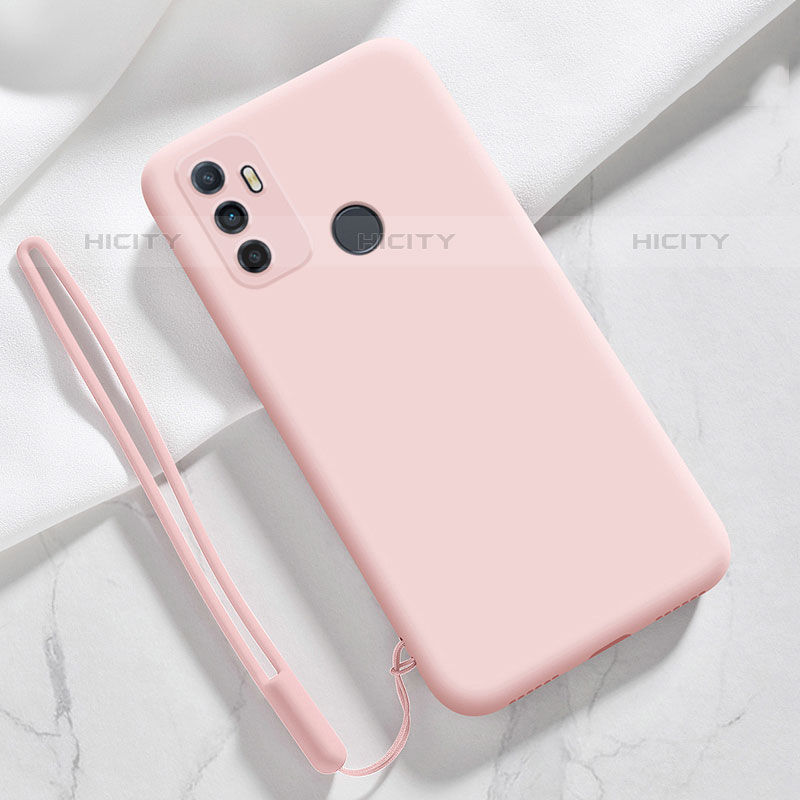 Silikon Hülle Handyhülle Ultra Dünn Flexible Schutzhülle 360 Grad Ganzkörper Tasche für Oppo A11s Rosa