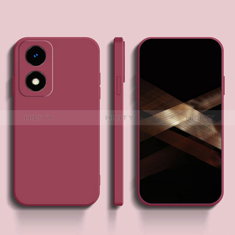 Silikon Hülle Handyhülle Ultra Dünn Flexible Schutzhülle 360 Grad Ganzkörper Tasche für Oppo A2x 5G Pink