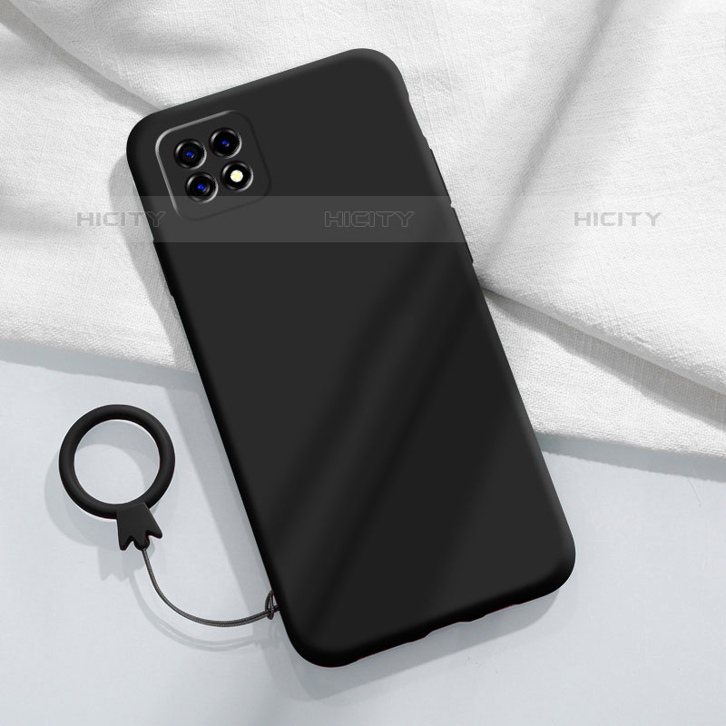 Silikon Hülle Handyhülle Ultra Dünn Flexible Schutzhülle 360 Grad Ganzkörper Tasche für Oppo A53 5G Schwarz