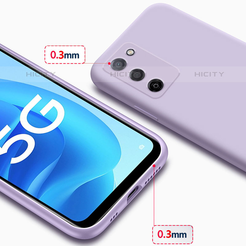 Silikon Hülle Handyhülle Ultra Dünn Flexible Schutzhülle 360 Grad Ganzkörper Tasche für Oppo A55S 5G groß