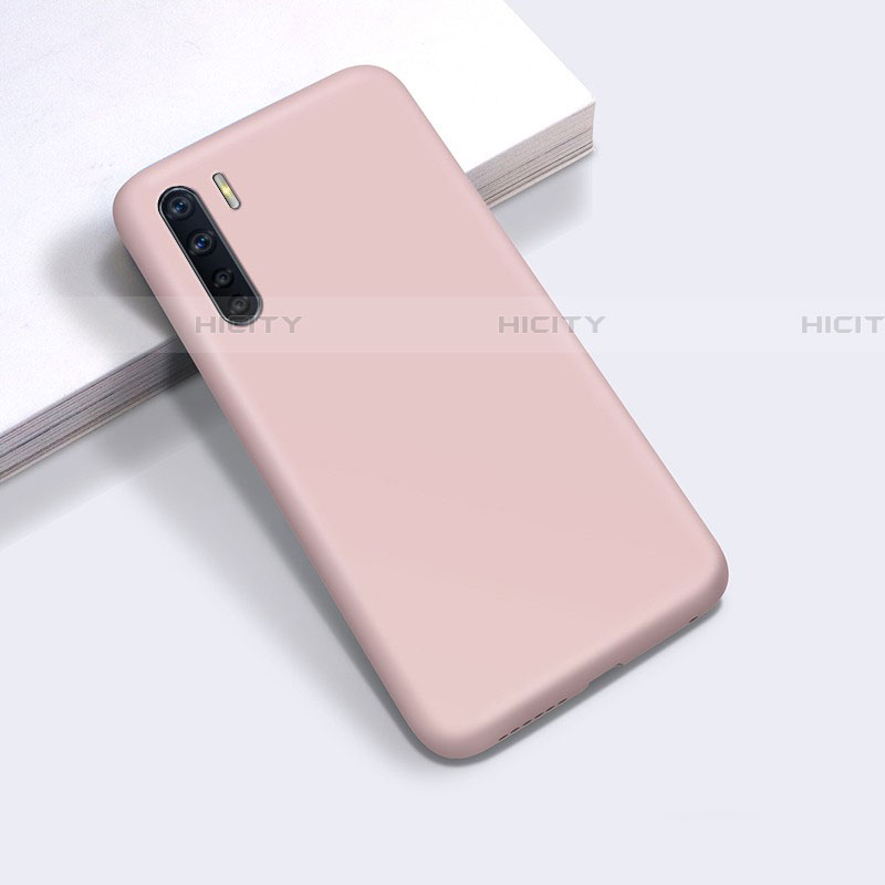 Silikon Hülle Handyhülle Ultra Dünn Flexible Schutzhülle 360 Grad Ganzkörper Tasche für Oppo A91 Rosa