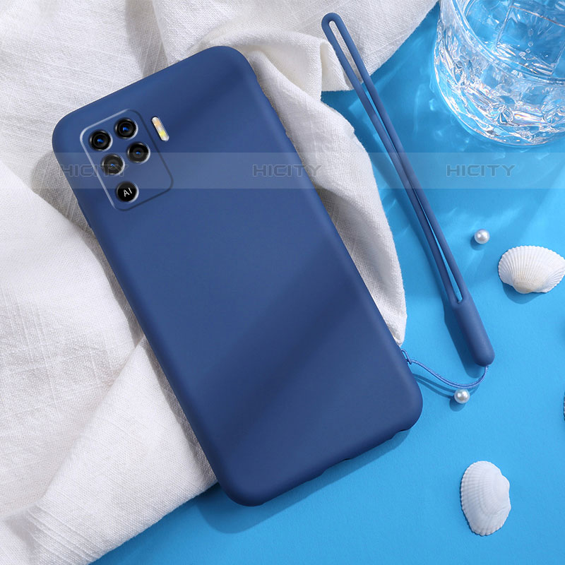 Silikon Hülle Handyhülle Ultra Dünn Flexible Schutzhülle 360 Grad Ganzkörper Tasche für Oppo A94 4G Blau Plus