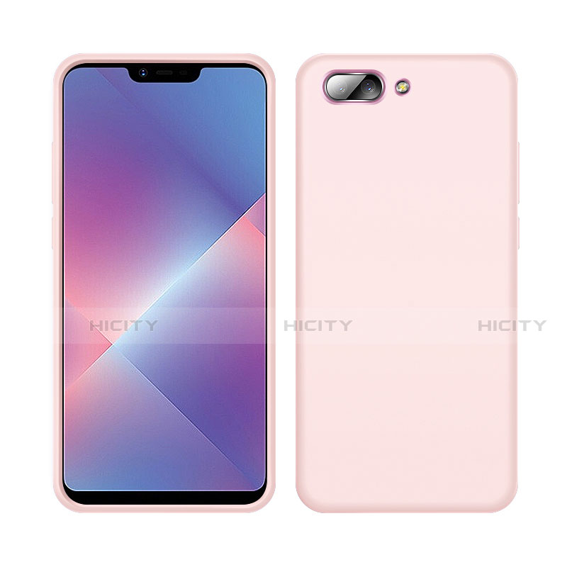 Silikon Hülle Handyhülle Ultra Dünn Flexible Schutzhülle 360 Grad Ganzkörper Tasche für Oppo AX5 Rosa Plus