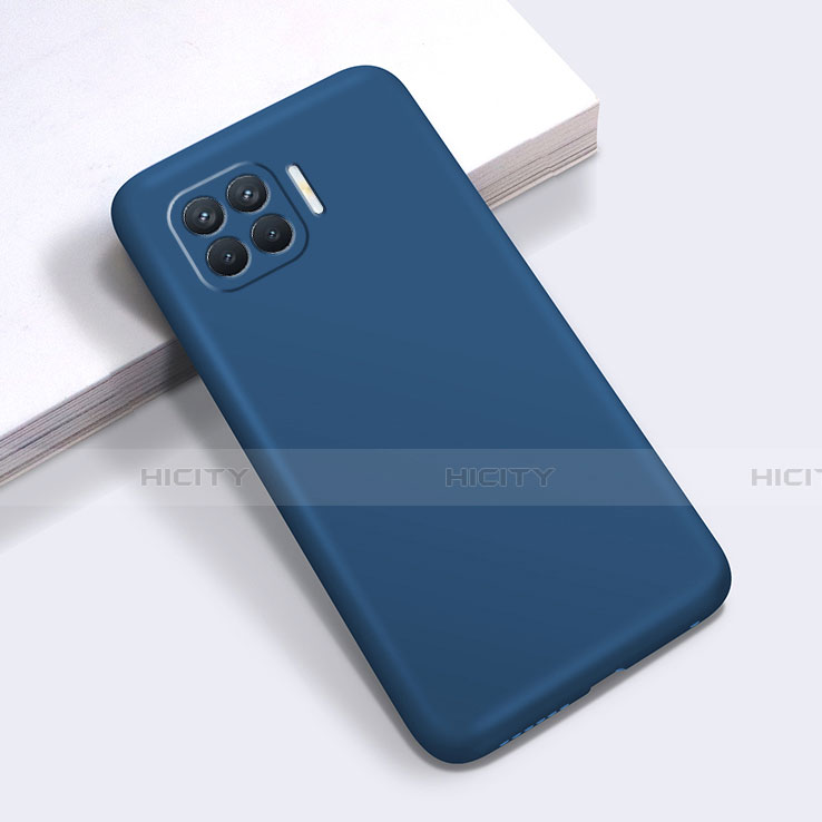 Silikon Hülle Handyhülle Ultra Dünn Flexible Schutzhülle 360 Grad Ganzkörper Tasche für Oppo F17 Pro Blau