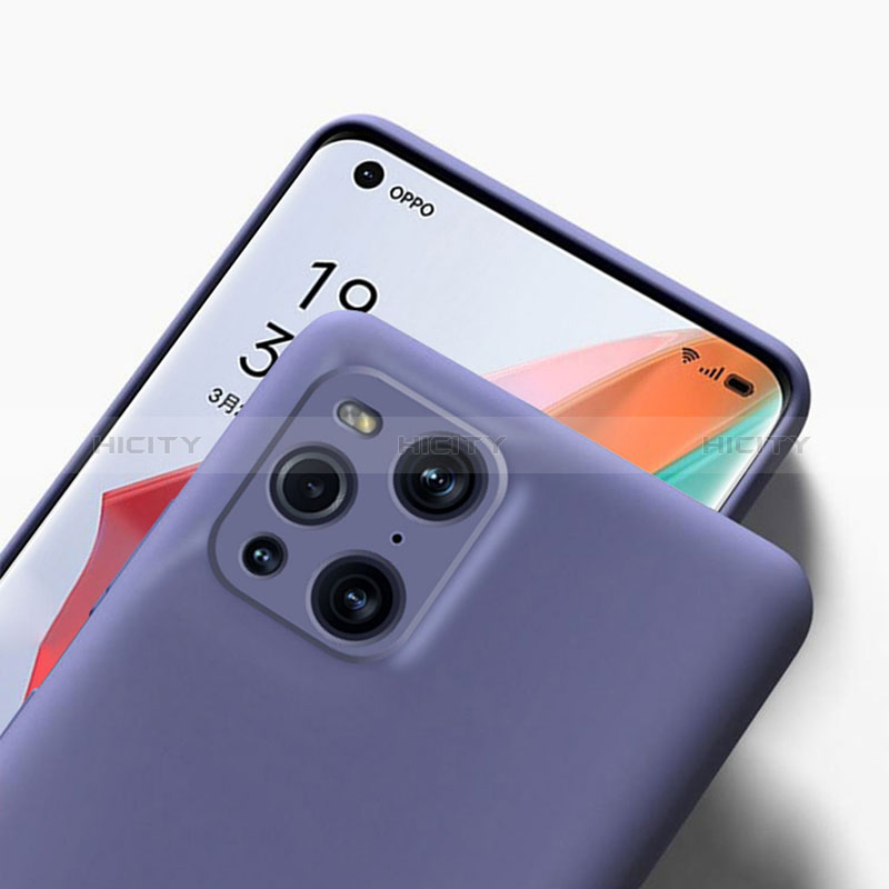 Silikon Hülle Handyhülle Ultra Dünn Flexible Schutzhülle 360 Grad Ganzkörper Tasche für Oppo Find X3 5G groß