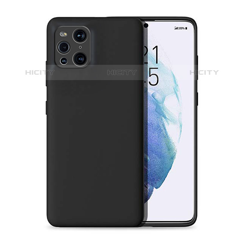 Silikon Hülle Handyhülle Ultra Dünn Flexible Schutzhülle 360 Grad Ganzkörper Tasche für Oppo Find X3 Pro 5G groß