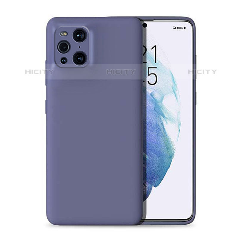 Silikon Hülle Handyhülle Ultra Dünn Flexible Schutzhülle 360 Grad Ganzkörper Tasche für Oppo Find X3 Pro 5G groß