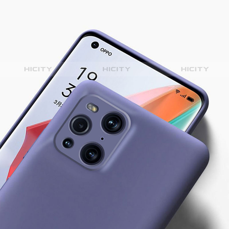 Silikon Hülle Handyhülle Ultra Dünn Flexible Schutzhülle 360 Grad Ganzkörper Tasche für Oppo Find X3 Pro 5G groß