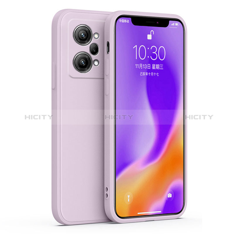 Silikon Hülle Handyhülle Ultra Dünn Flexible Schutzhülle 360 Grad Ganzkörper Tasche für Oppo K10 Pro 5G Helles Lila Plus