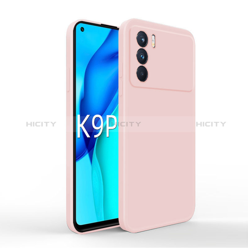 Silikon Hülle Handyhülle Ultra Dünn Flexible Schutzhülle 360 Grad Ganzkörper Tasche für Oppo K9 Pro 5G Rosa