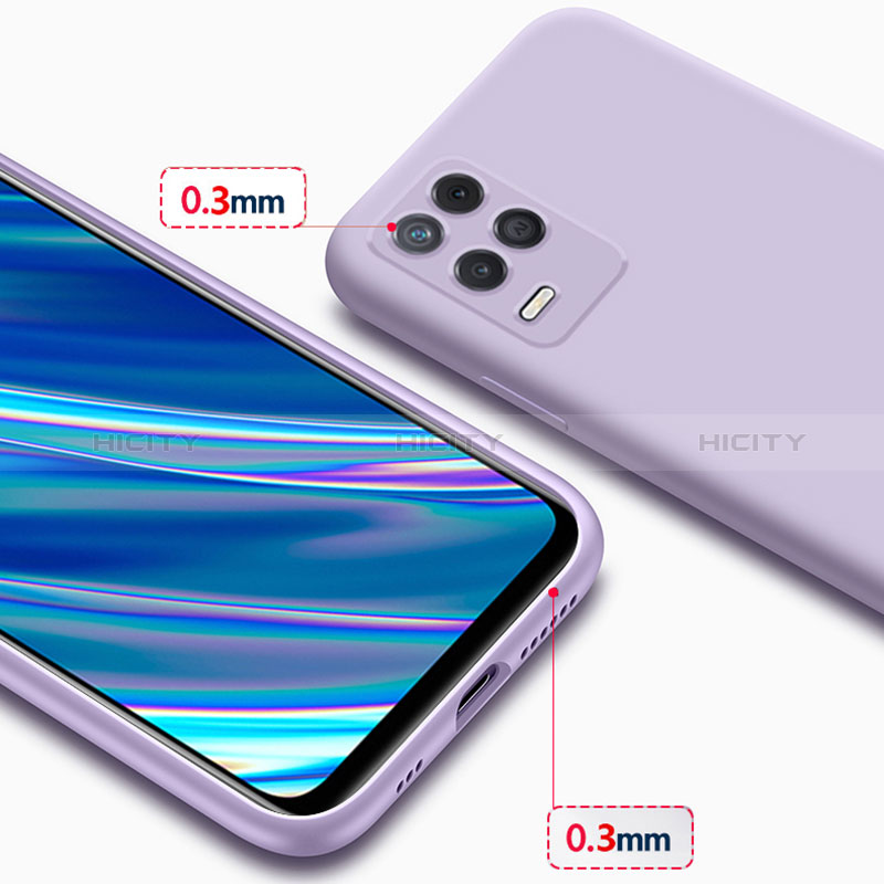 Silikon Hülle Handyhülle Ultra Dünn Flexible Schutzhülle 360 Grad Ganzkörper Tasche für Realme 8 5G groß