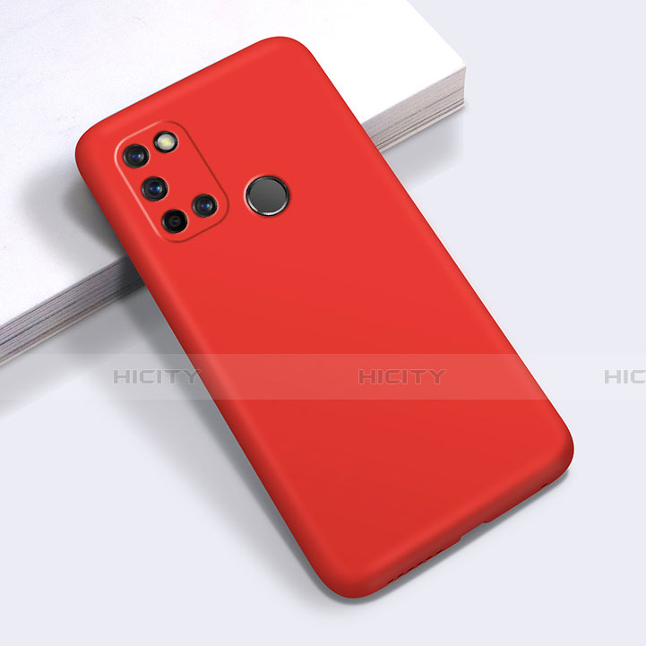 Silikon Hülle Handyhülle Ultra Dünn Flexible Schutzhülle 360 Grad Ganzkörper Tasche für Realme C17 Rot