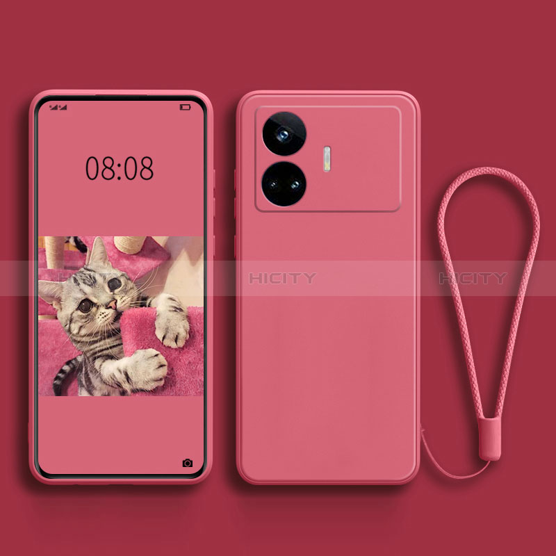 Silikon Hülle Handyhülle Ultra Dünn Flexible Schutzhülle 360 Grad Ganzkörper Tasche für Realme GT Neo5 SE 5G Pink